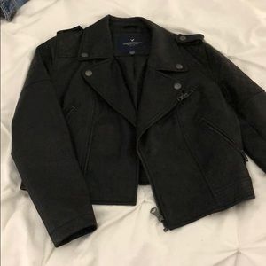 American Eagle Vegan Leather Moto Jacket